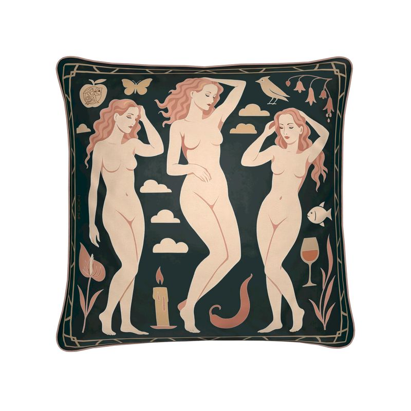 'Blush Muse' Square Cushion