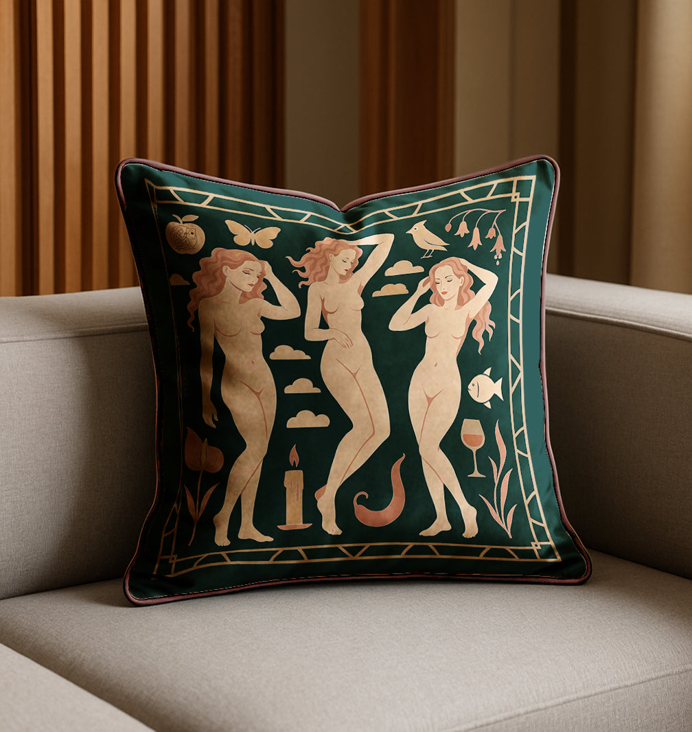 'Blush Muse' Square Cushion