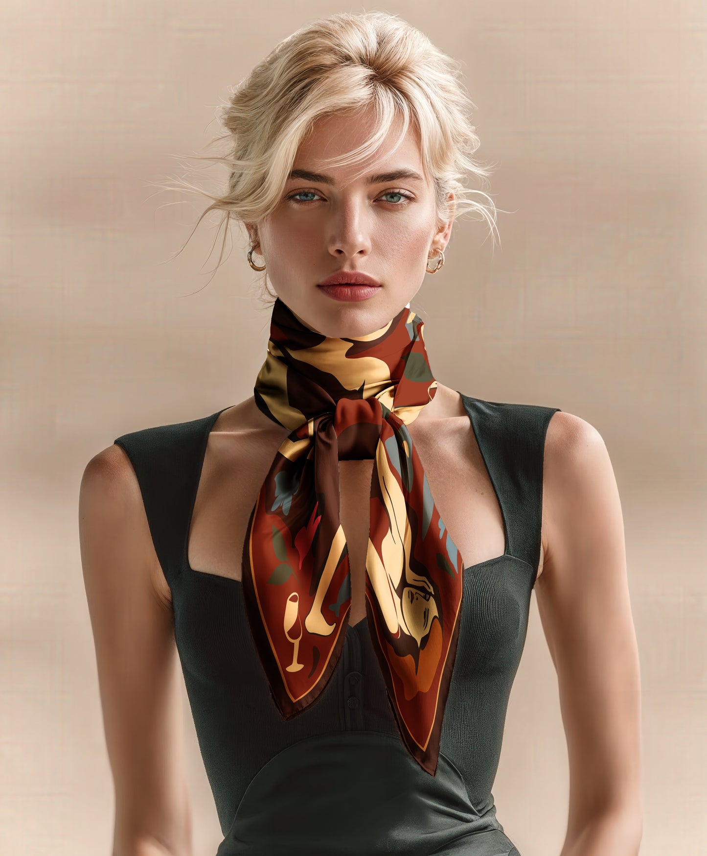 'Eden After Hours' Silk scarf