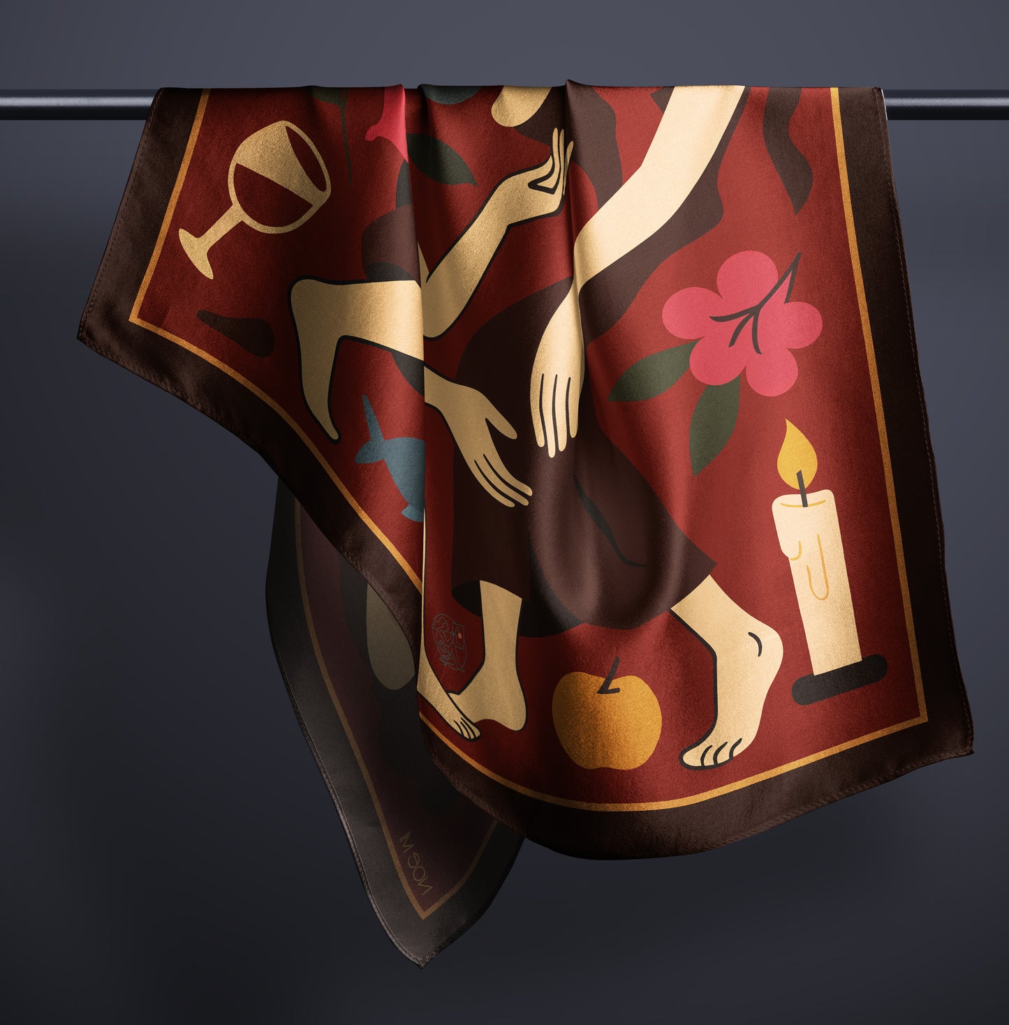 'Eden After Hours' Silk scarf