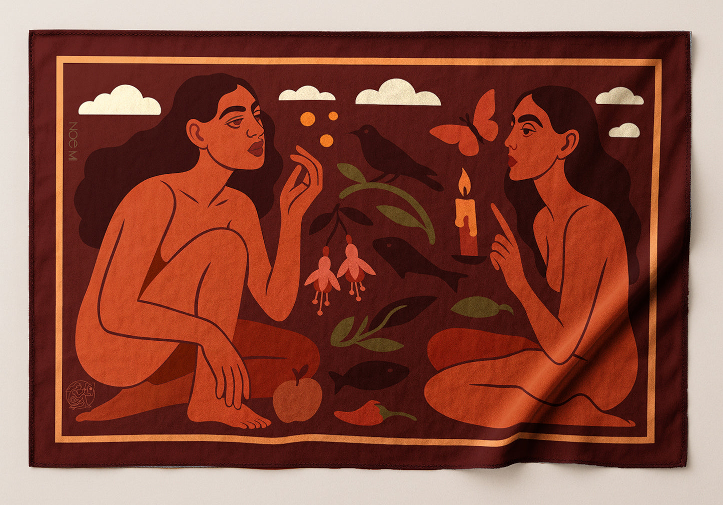 'Red magic' Long Pareo