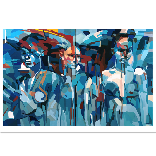 Girls in blue