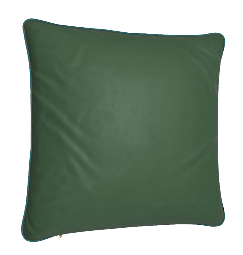 'Green Gaze' Square Cushion