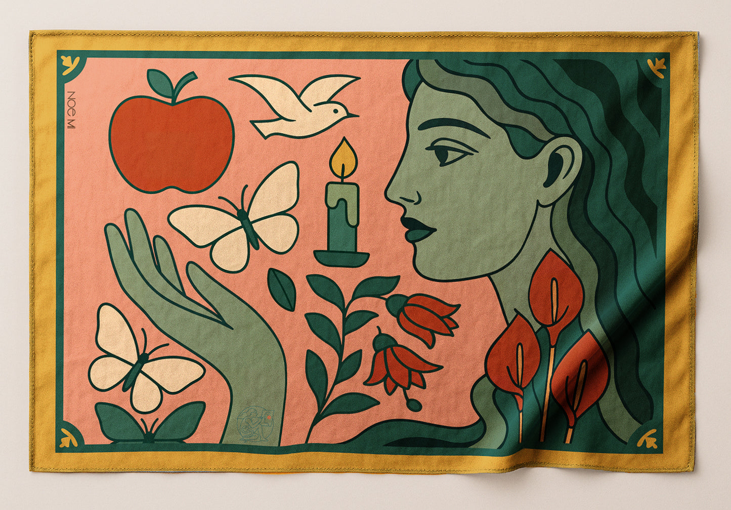 'Green Gaze' Long Pareo