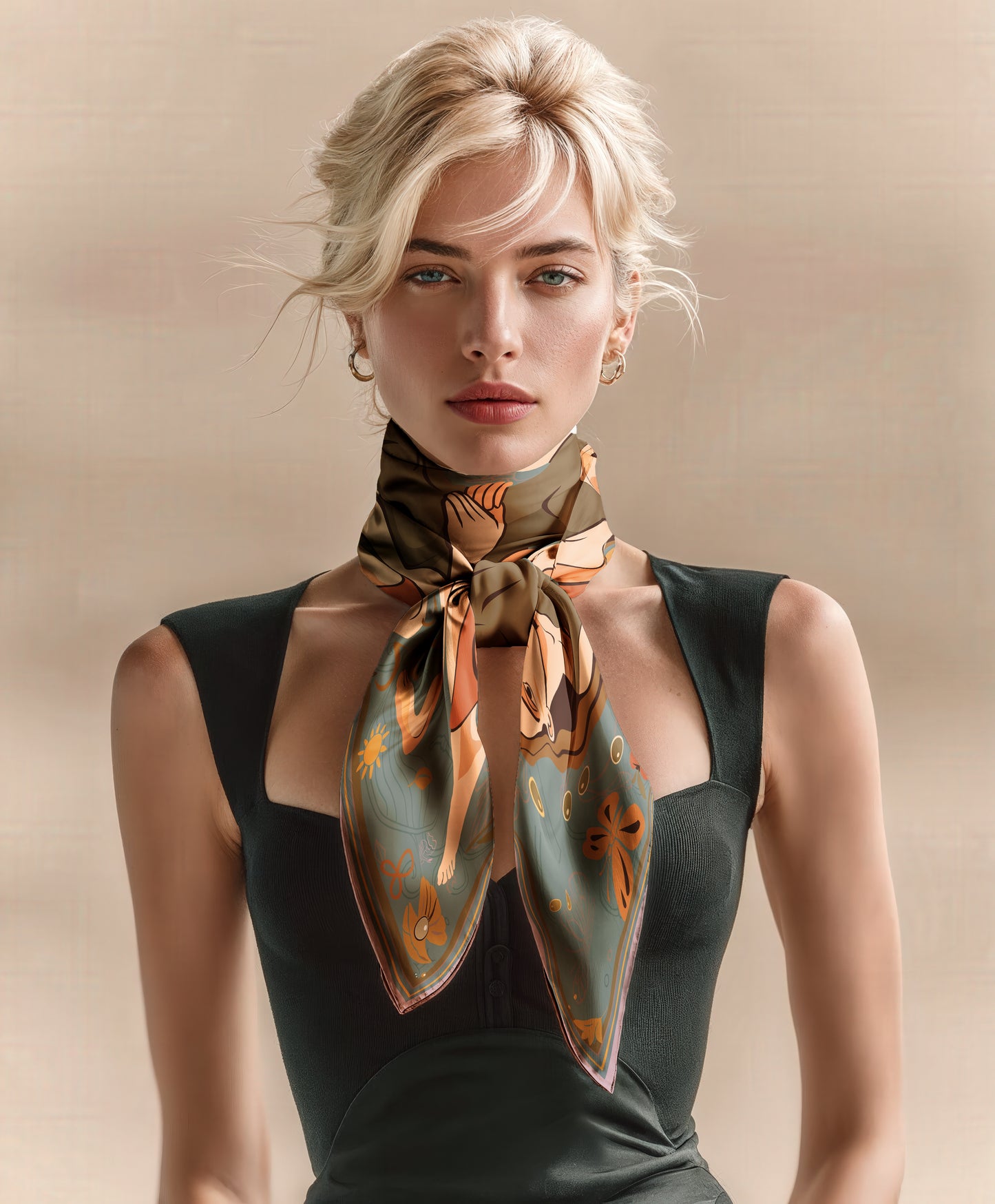 'Mystic Bond' Silk Scarf