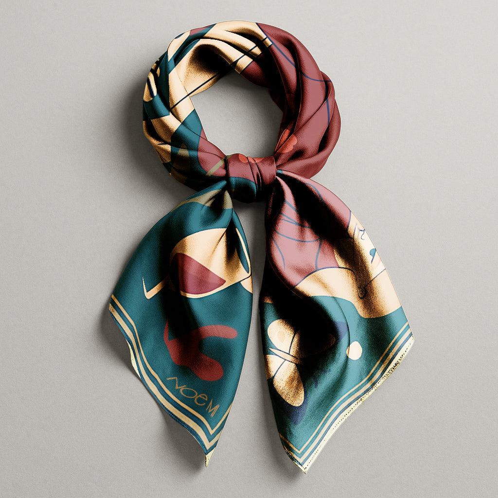 'Night Talks' Silk scarf