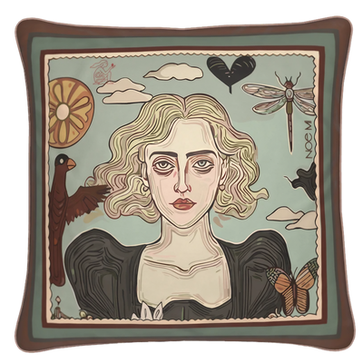 'Quiet Flame', Square Cushion