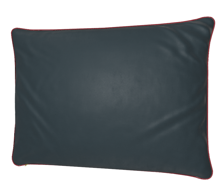 rectangular luxury velvet pillow/cushion blue