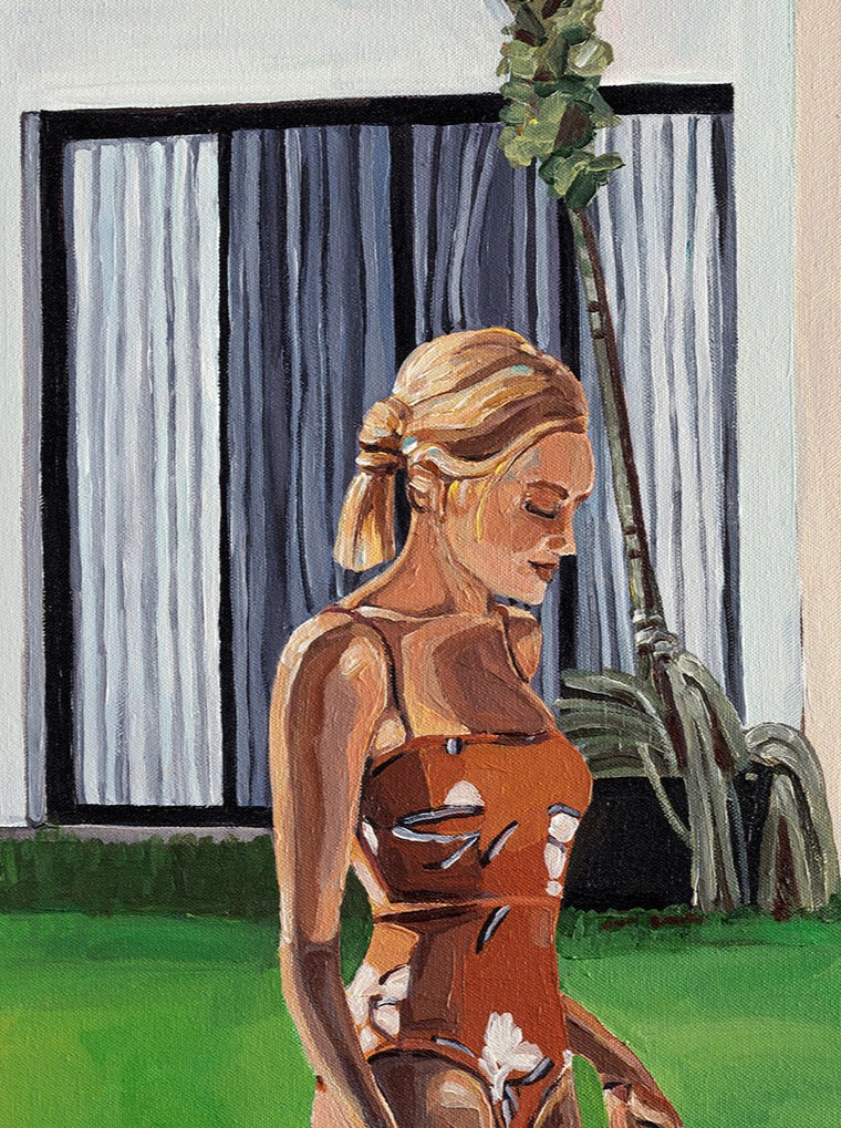 Girl at the pool