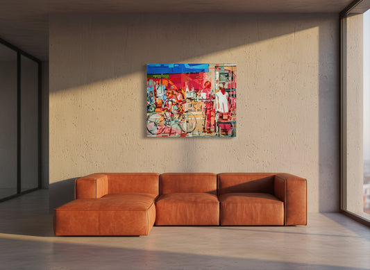 Noemi Safir limited edition art print shown in an elegant interior, created as highly collectible art from an original painting.