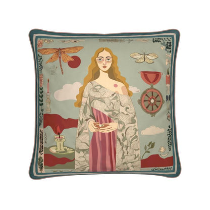 'The Balance Keeper' Square Cushion