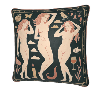 'Blush Muse' Square Cushion