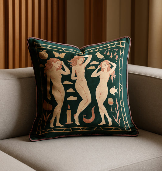 'Blush Muse' Square Cushion