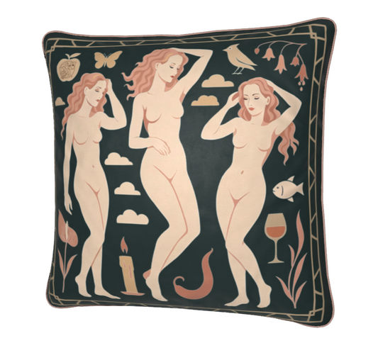 'Blush Muse' Square Cushion