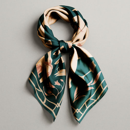 'Blush Muse' Silk scarf