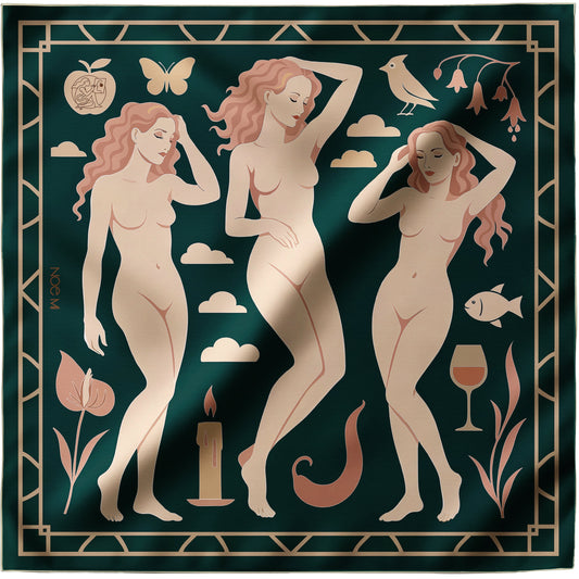a NOE MI silk twill scarf