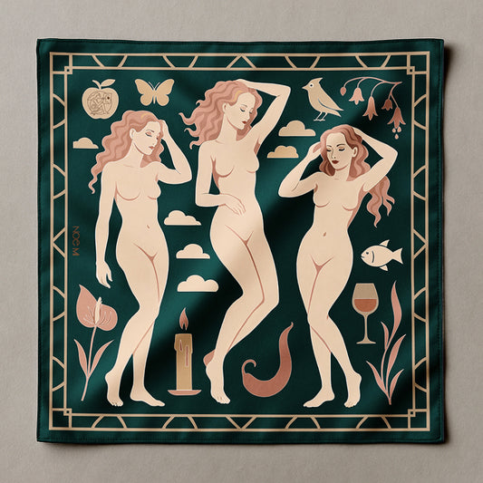 'Blush Muse' Silk scarf