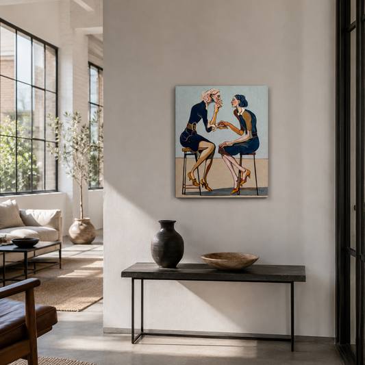 'Staying Without Being Swallowed',  Original Painting by Noemi Safir
