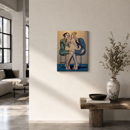 'How Right Do I Have to Be', Original Painting by Noemi Safir
