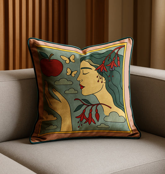 'Cloud Kiss' Square Cushion
