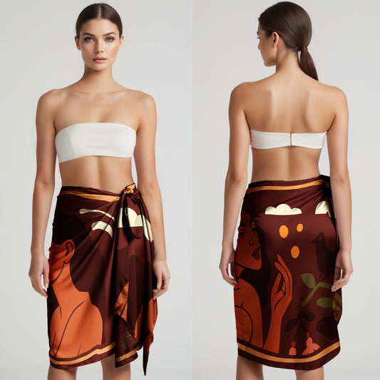 'Red magic' Short Pareo