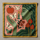 'Green Gaze' Silk scarf