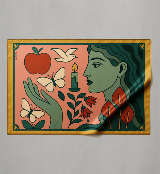 'Green Gaze' Long Pareo