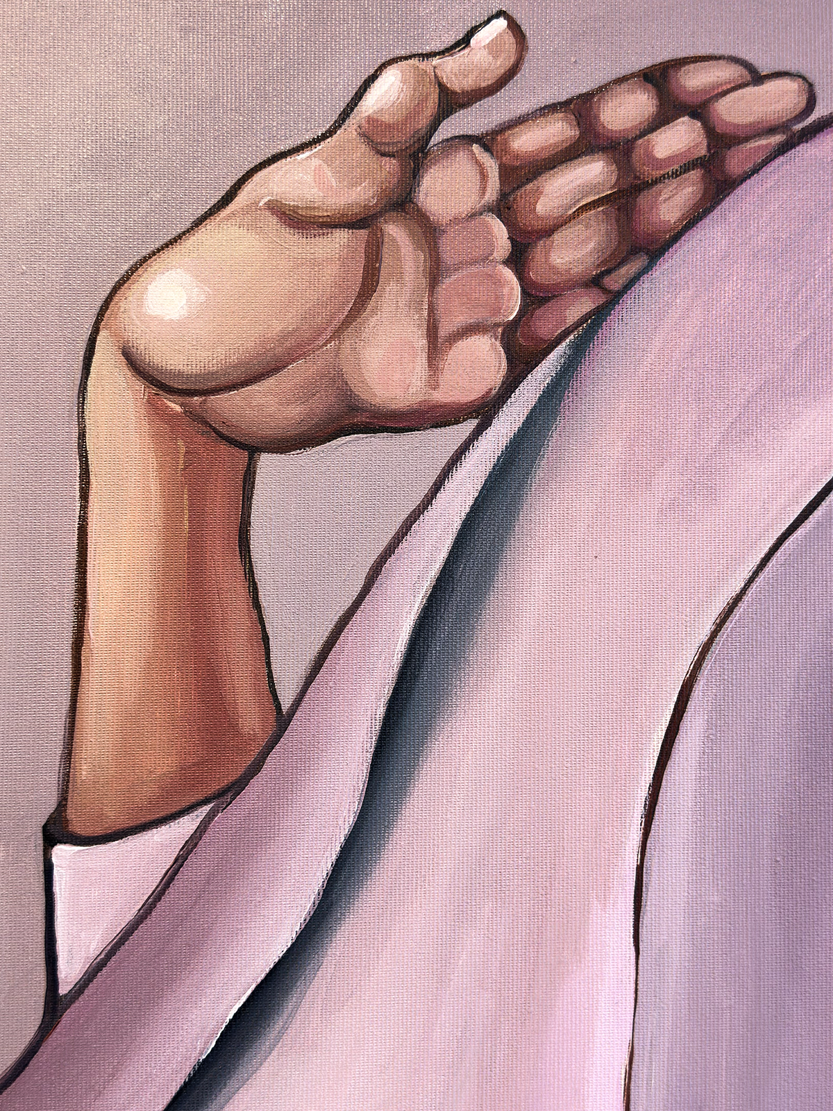 Figurative artwork by Noemi Safir from Drama Looks Good on Us examining patience, presence and emotional space.