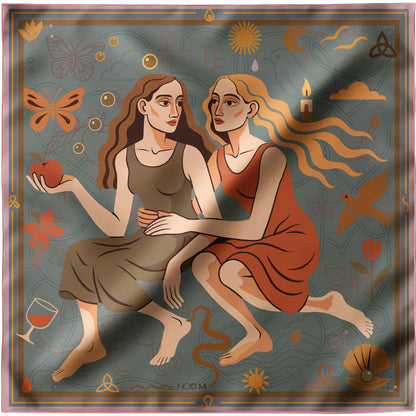 A NOE MI silk twill scarf