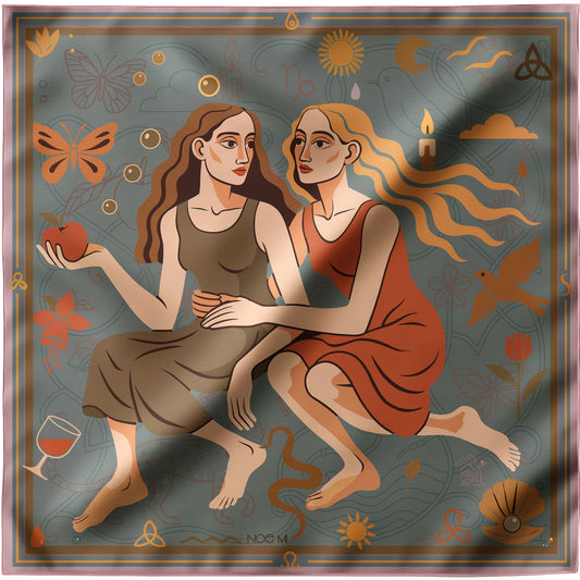A NOE MI silk twill scarf