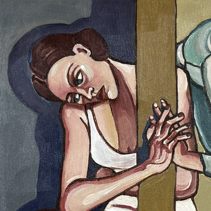 Stay Where I Can Reach You explores attachment, emotional dependence and the body’s effort to preserve closeness.