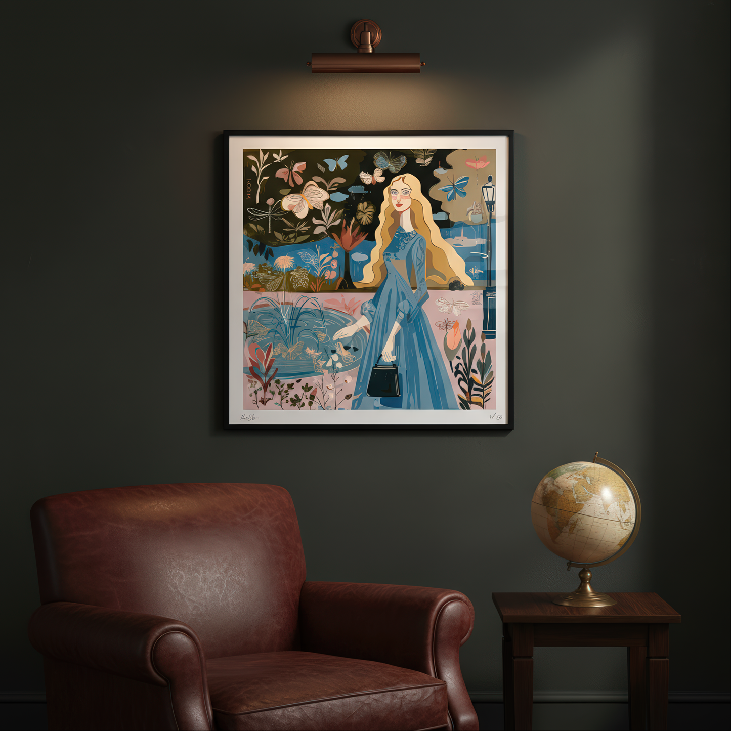 Surreal limited edition art print titled Pond of Secrets, designed to elevate home decor with elegance, symbolism, and emotional beauty.