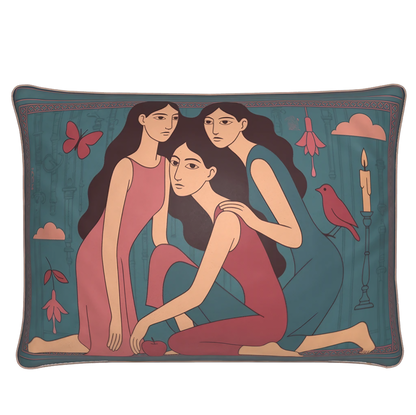 A luxury accessory from NOE MI, this cushion is ideal for feminine, romantic rooms or modern bohemian sanctuaries.