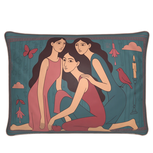 A luxury accessory from NOE MI, this cushion is ideal for feminine, romantic rooms or modern bohemian sanctuaries.