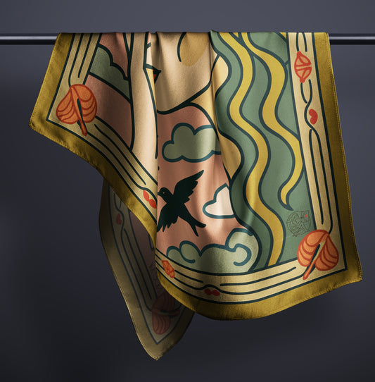 'Soft Spell' Silk scarf
