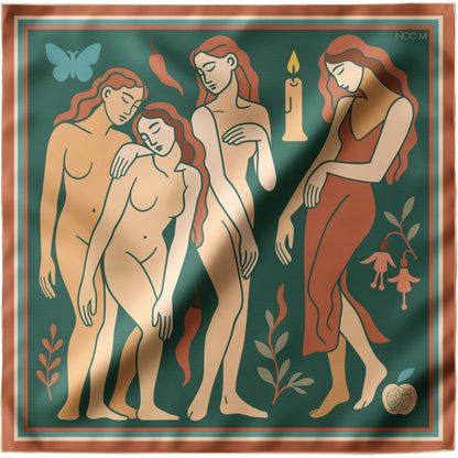 a NOE MI silk twill scarf