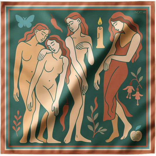 a NOE MI silk twill scarf