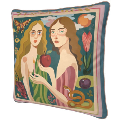 'Two of a Kind' Square Cushion