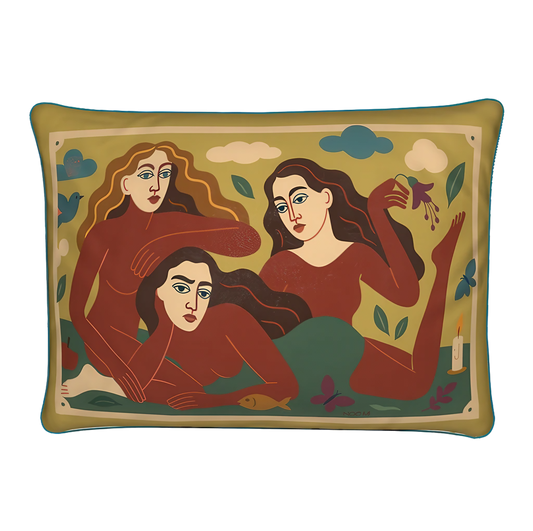 Designed for slow living and refined homes, this NOE MI cushion makes a statement in its softness.