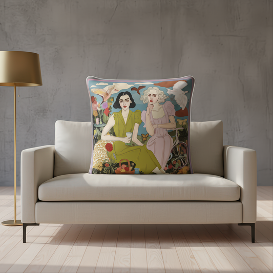 The NOE MI brand’s signature storytelling comes to life here through fine detailing and symbolic female imagery.