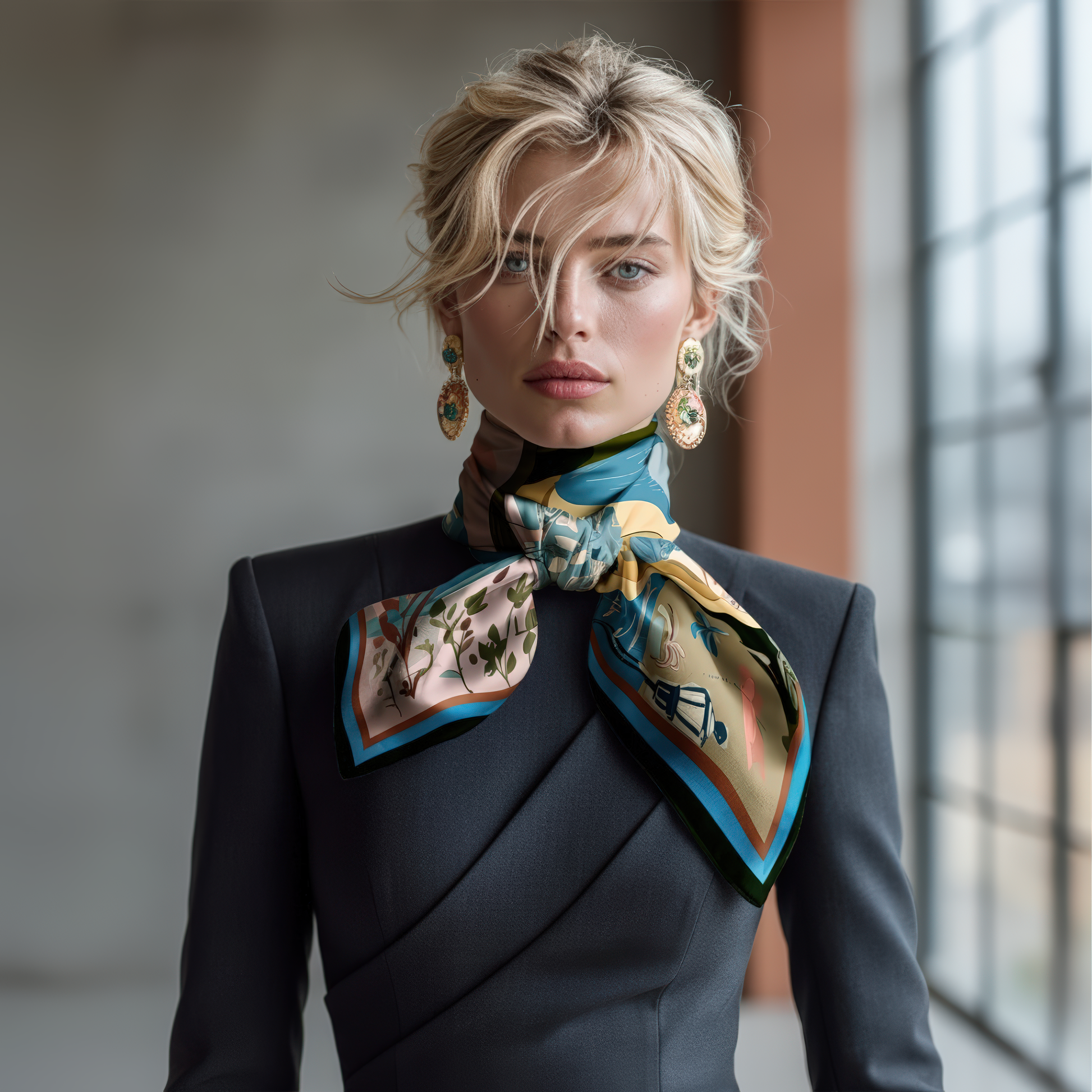 This luxurious silk scarf is a must-have luxury gift for women who cherish symbolic, slow fashion pieces rooted in story, emotion, and visual sophistication. By NOE MI