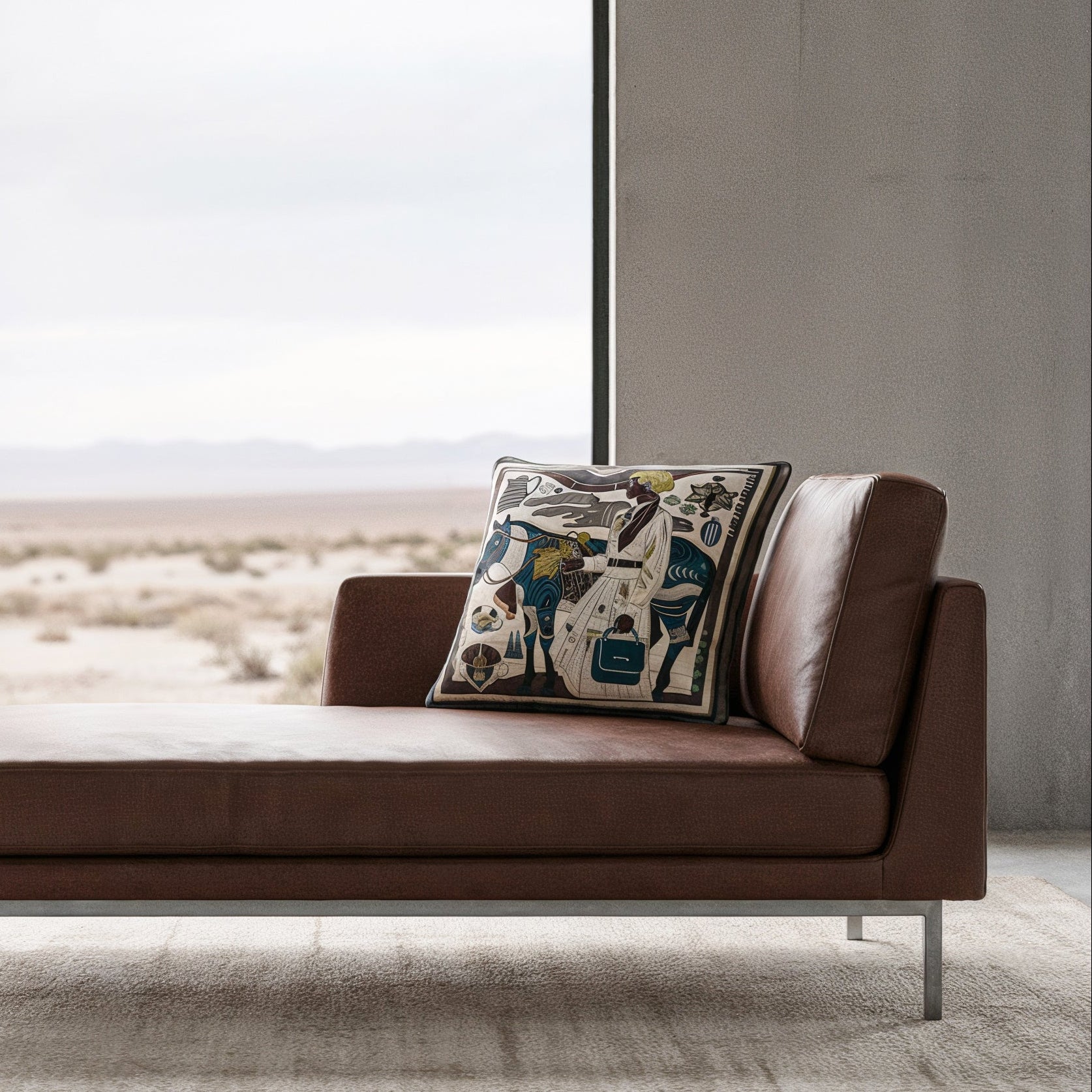 NOE MI Porcelain Tension Noir cushion is a luxury velvet shimmer cushion with soft-touch finish and full-edge piping for sophisticated interiors.